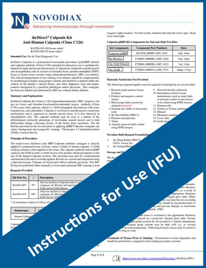 Instructions for Use (IFU) Novodiax